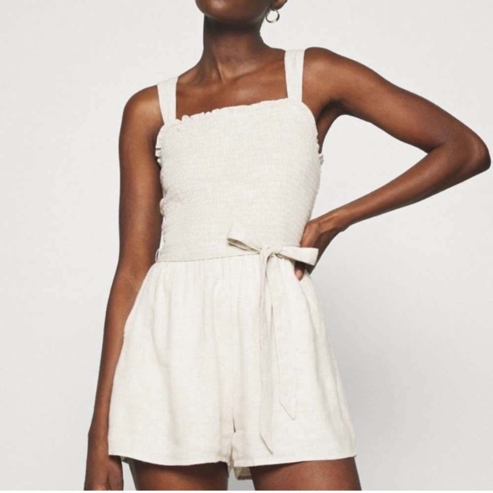 Abercrombie Smocked Linen Romper